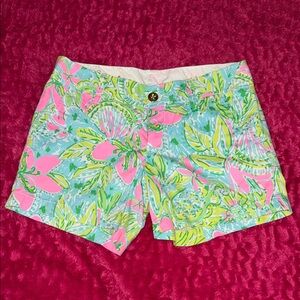 Lilly Pulitzer Callahan 5 inch shorts Coconut Jungle Print